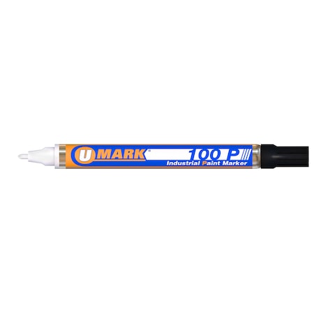 U-Mark 100P Fine Line Marker Black, PK12 10201FL